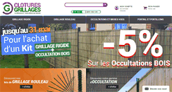 Desktop Screenshot of clotures-grillages.com